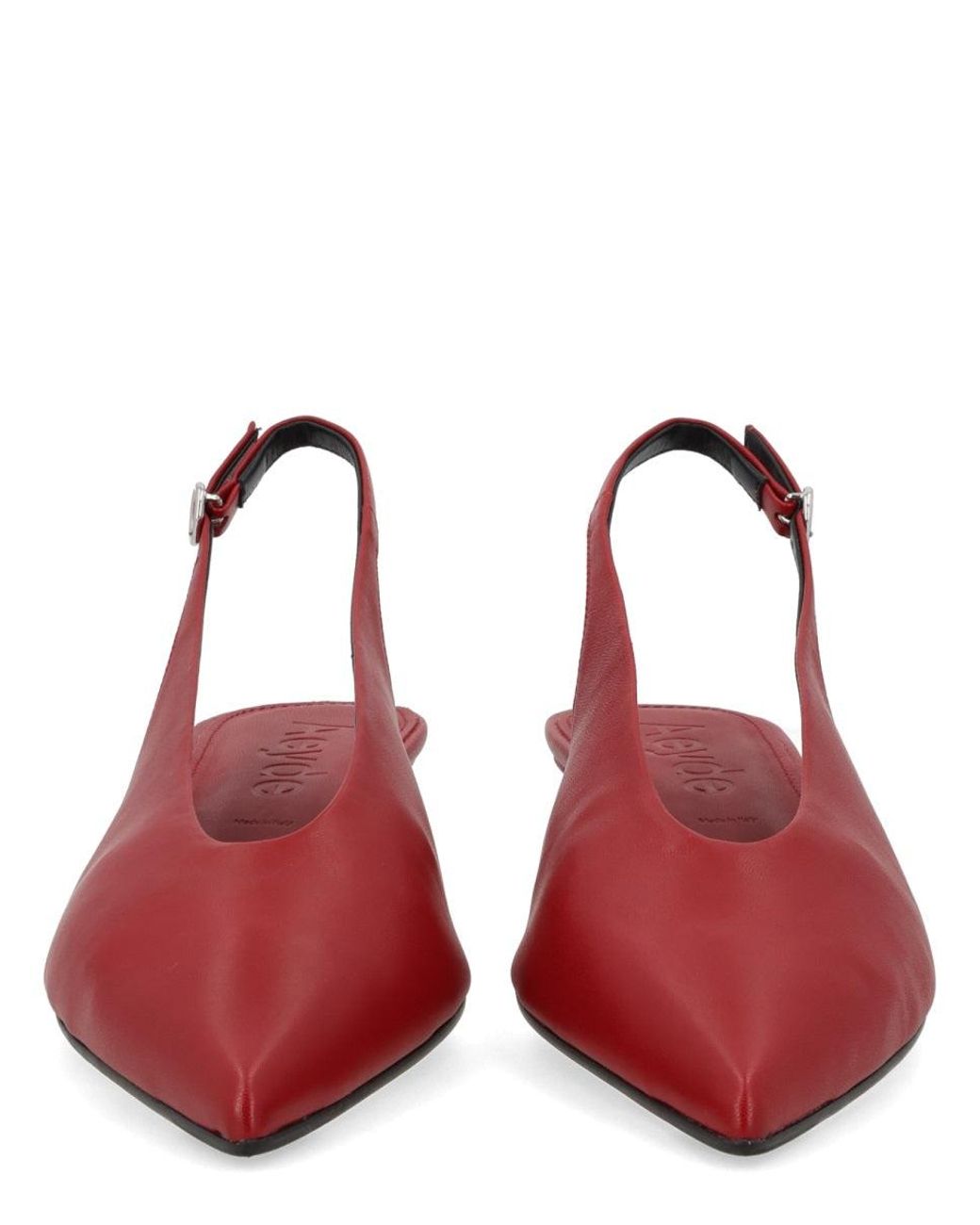 Aeyde Red Solid Pumps