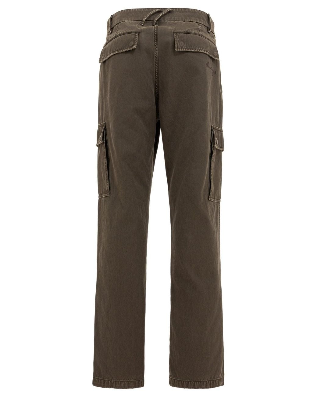 Burberry Brown Straight Leg Cargo Trousers For for men
