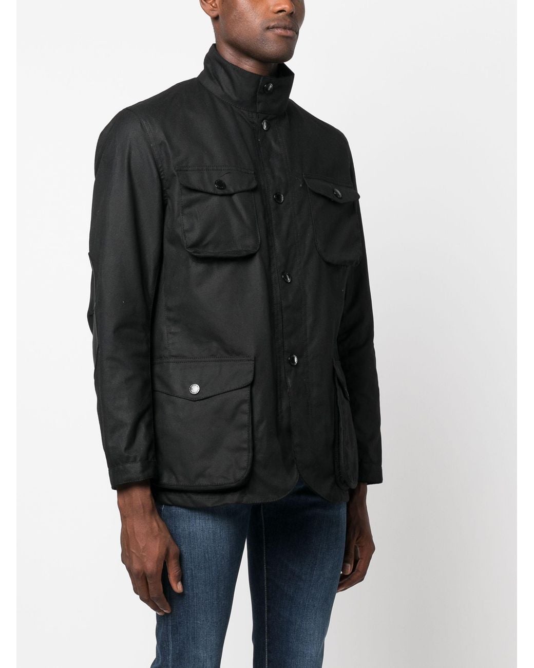 Barbour Black Ogston Wax Jacket