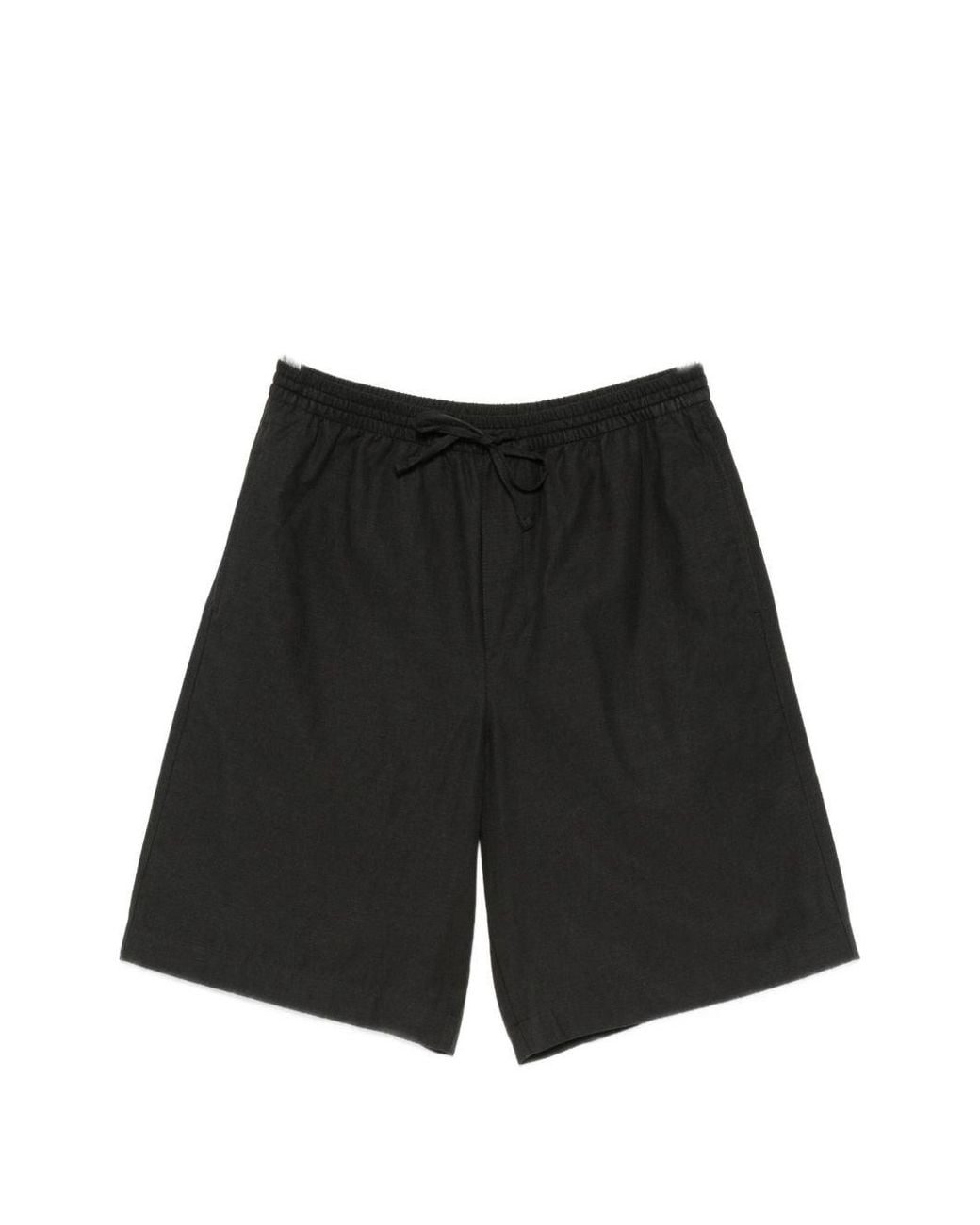 DUNST Black Cotton Blend Pajama Shorts