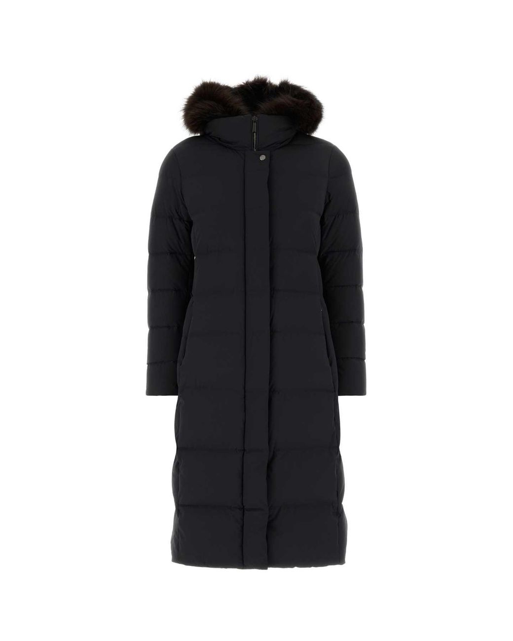 Moorer Black Slate Nylon Blend Down Jacket For