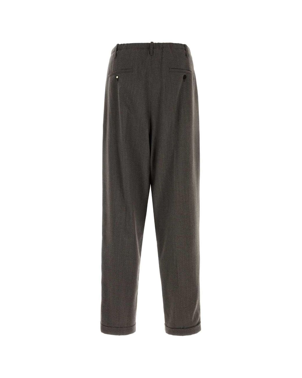 Magliano Black Mud Wool Blend Pant for men