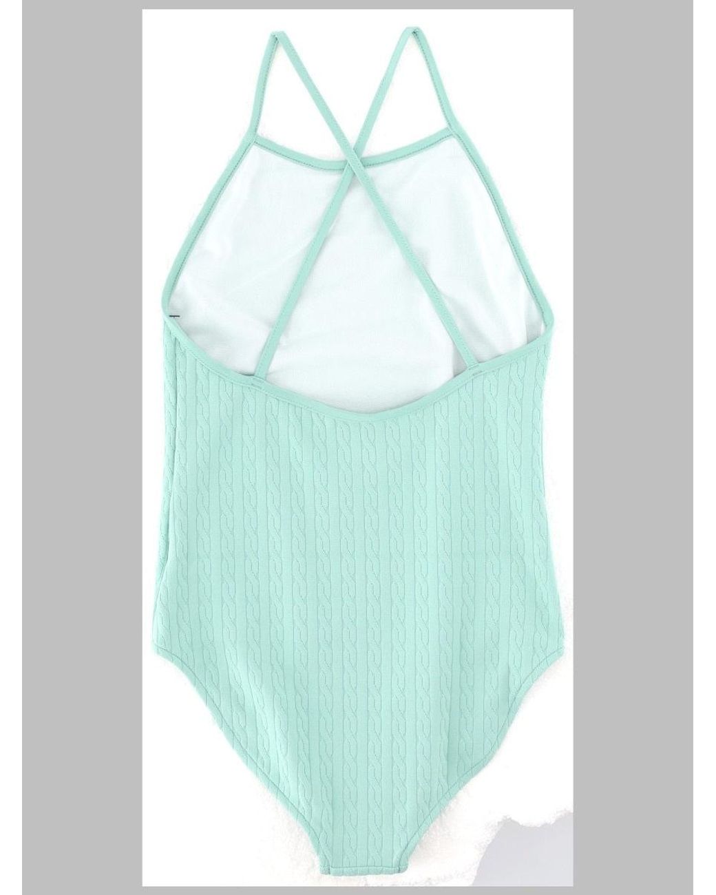 Polo Ralph Lauren Blue Knit Hipster Swim One-Piece For Girls