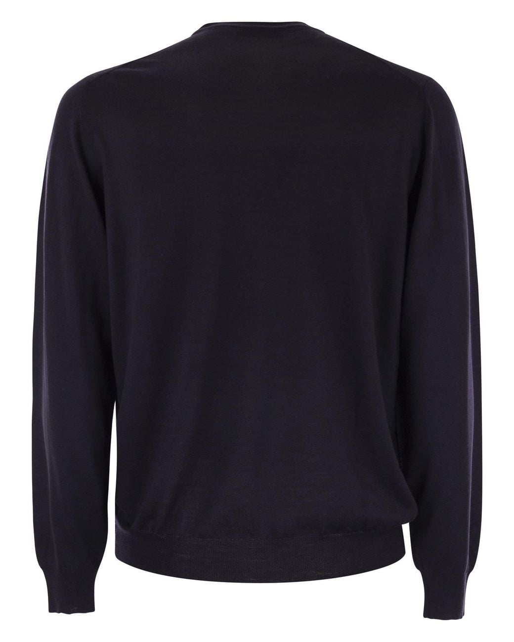 Fedeli Blue Argentina Crew Neck Sweater for men