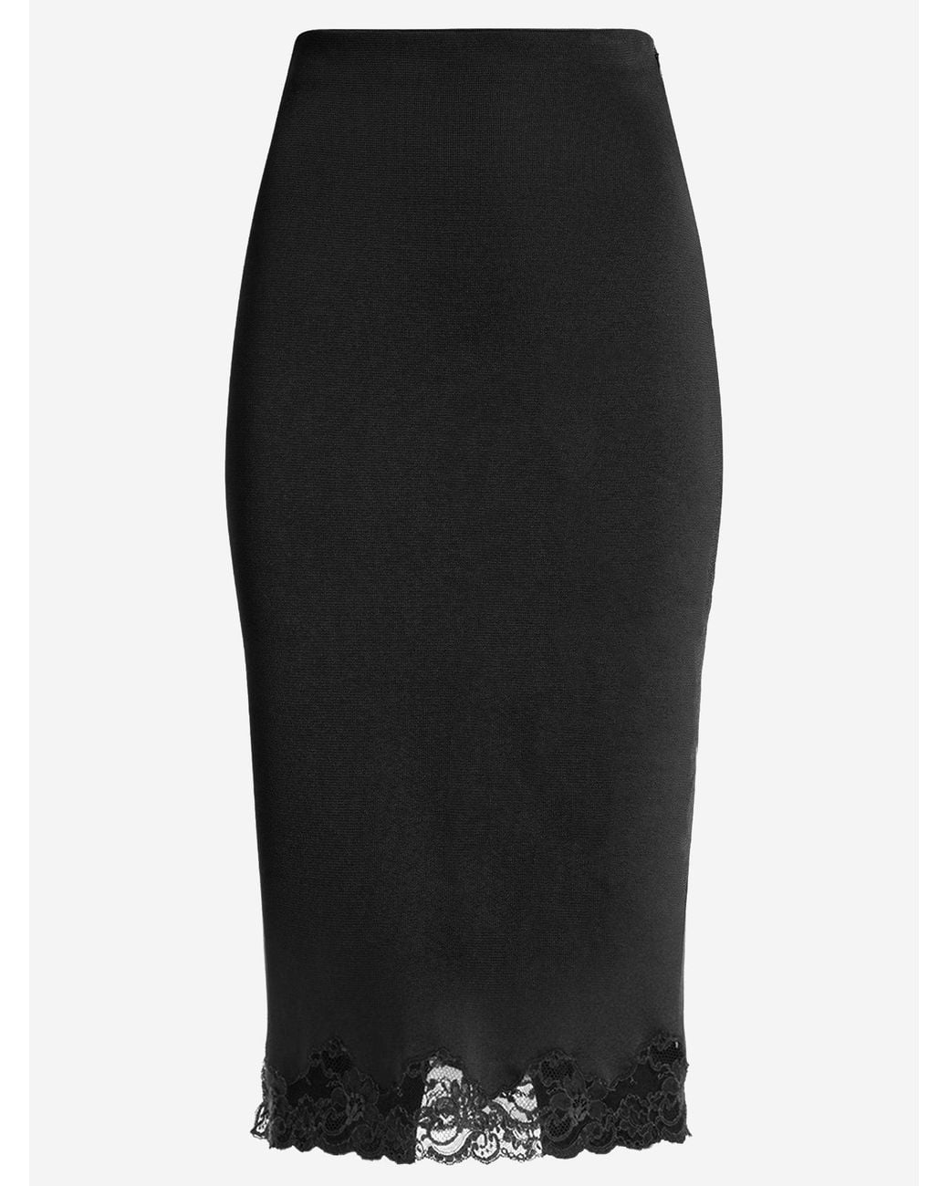 Balmain Black Midi Skirt