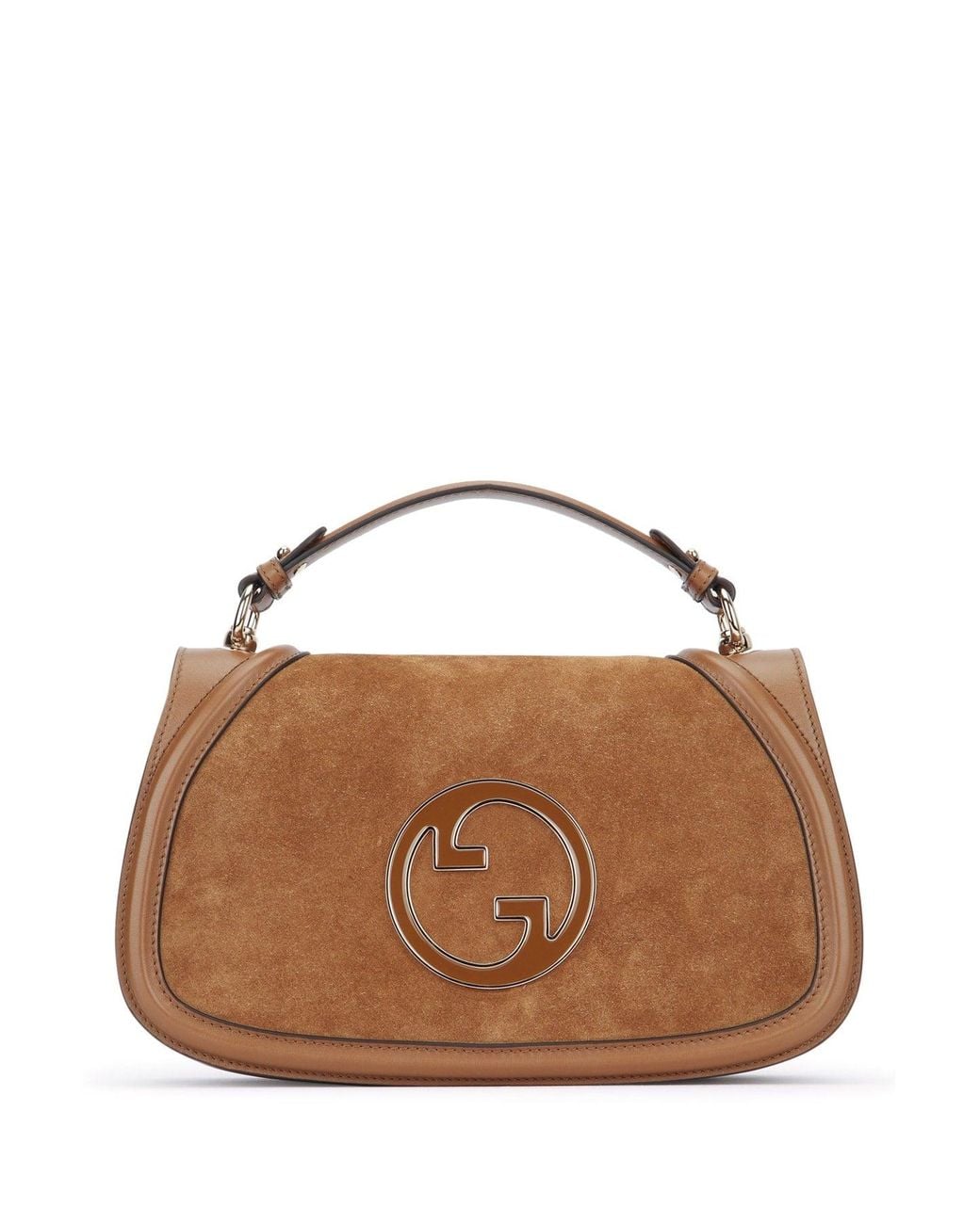 Gucci Brown Handbag G.Blondie Suede Dafne