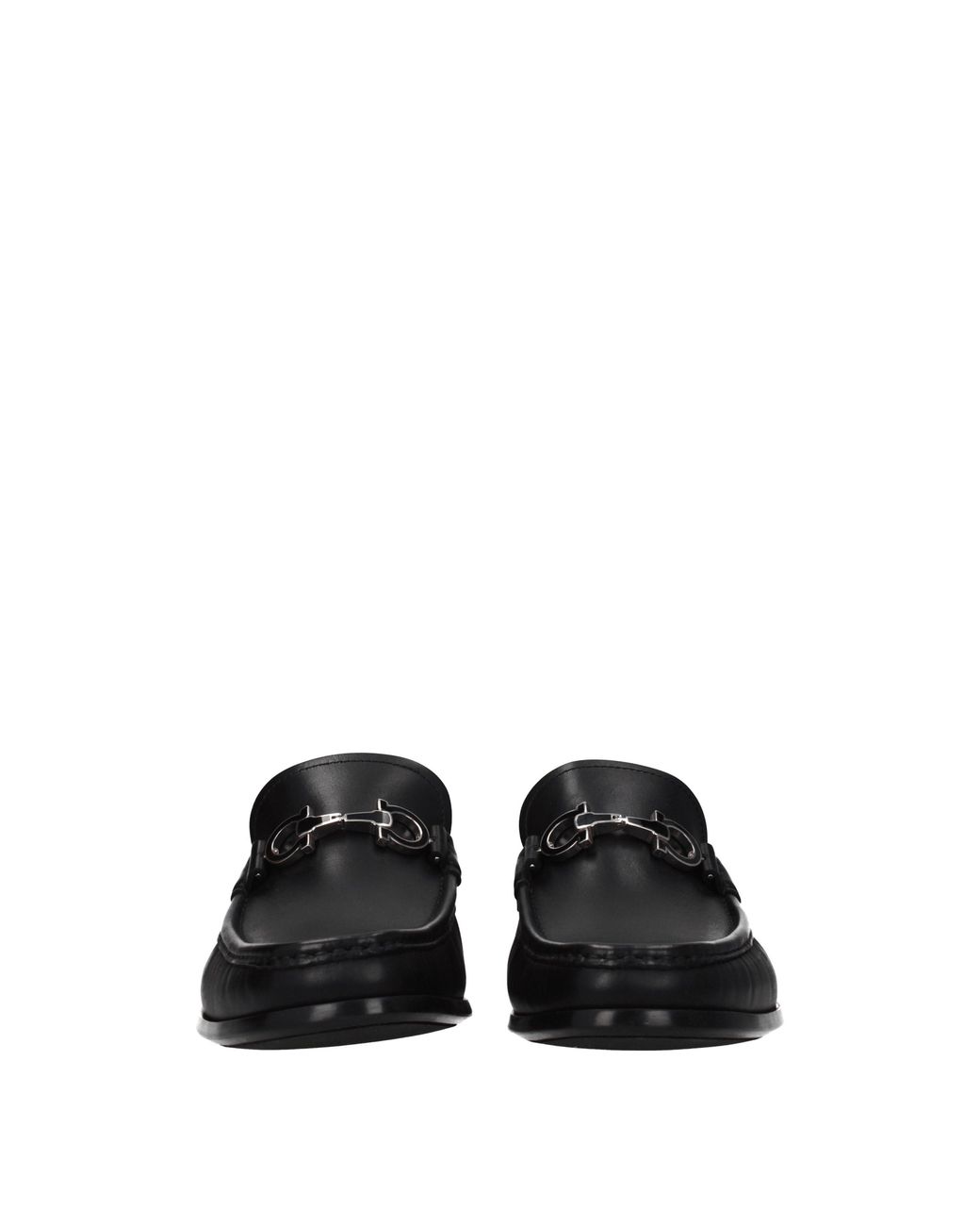 Ferragamo Black Chris Moccasins Leather