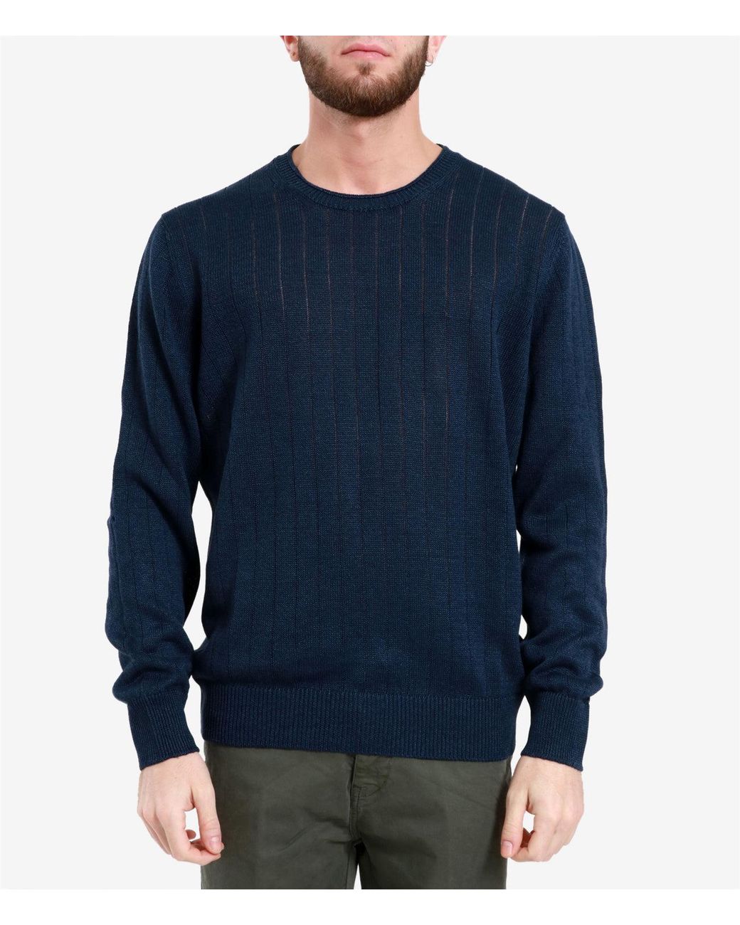 Gran Sasso Blue Sweaters for men