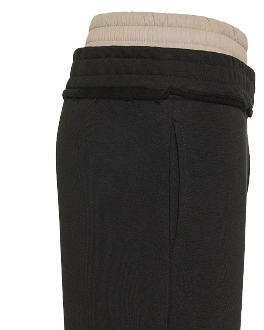 Peuterey Plurals X Tony Effe Black Monti B Mat Cotton Trousers