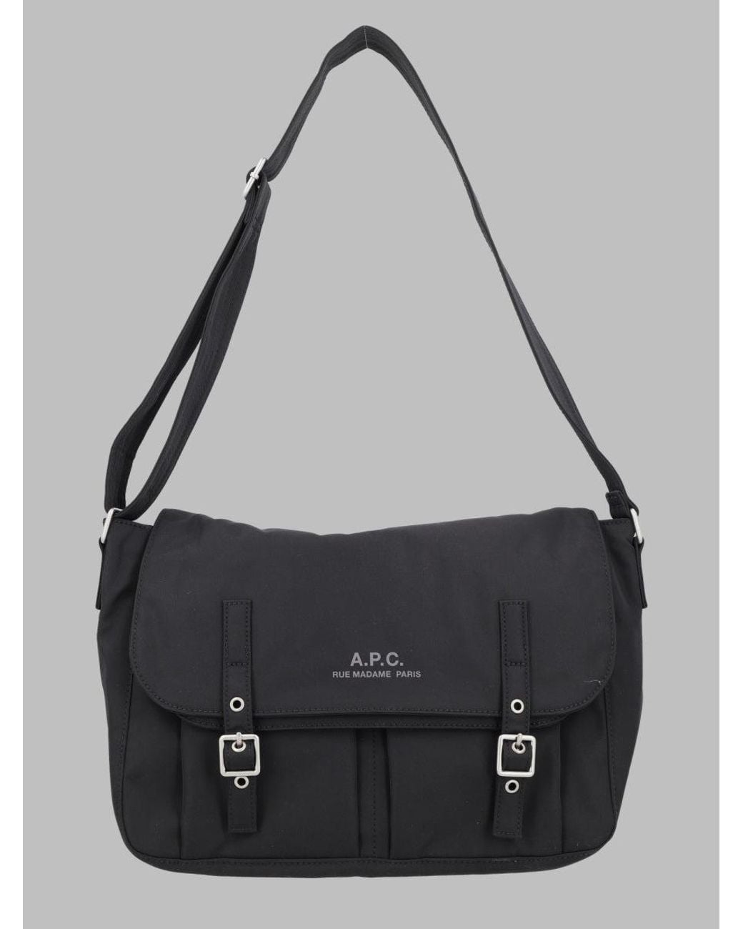 A.P.C. Black Borsa A Spalla Archive Con Fibbia