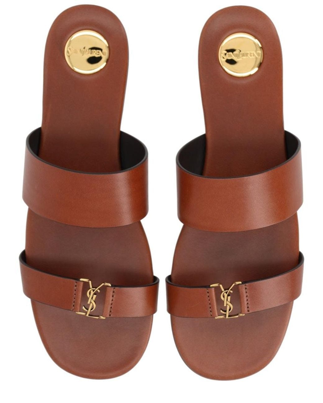 Saint Laurent Brown Sandalo "Babylone"