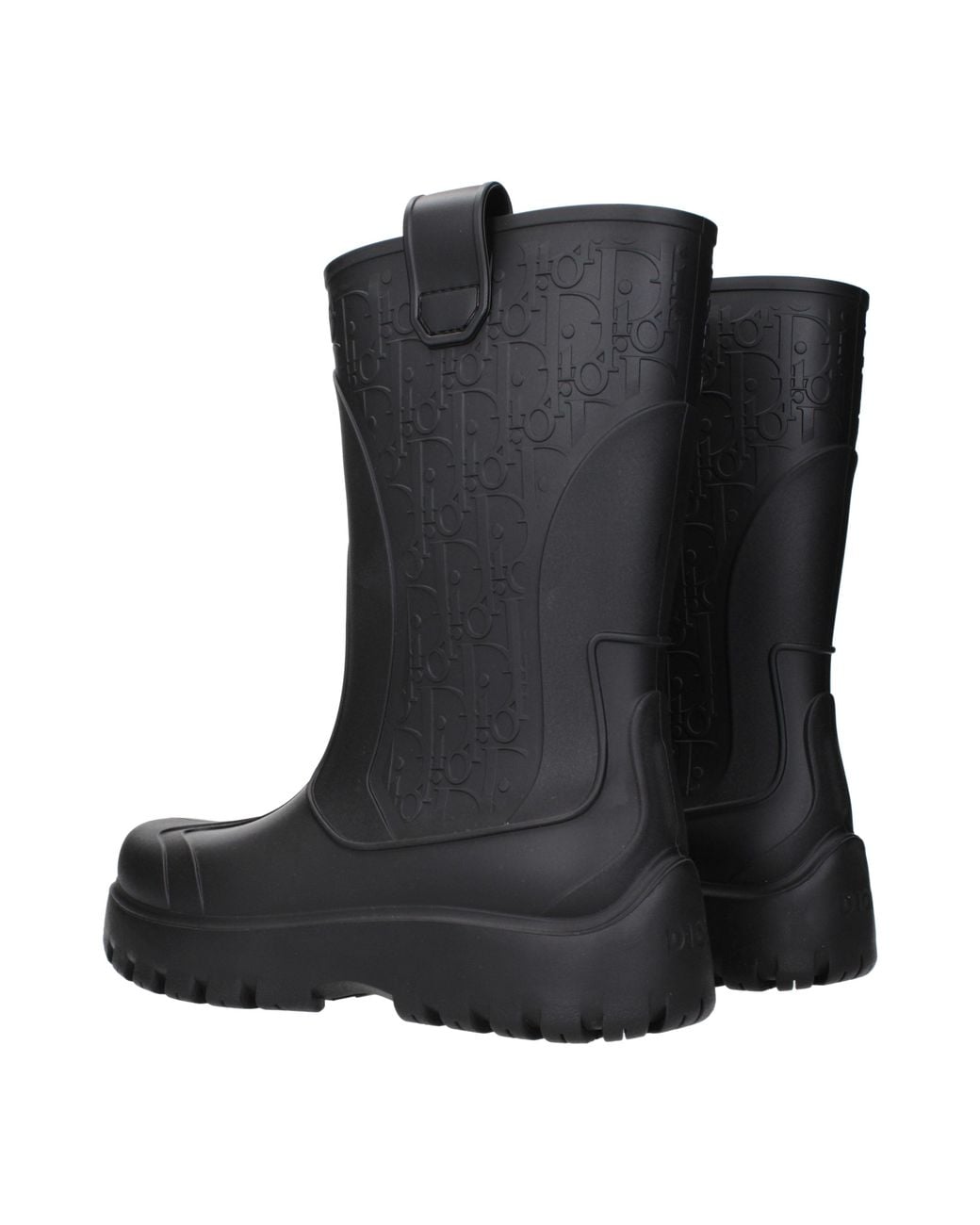 Dior Black Rubber Boots