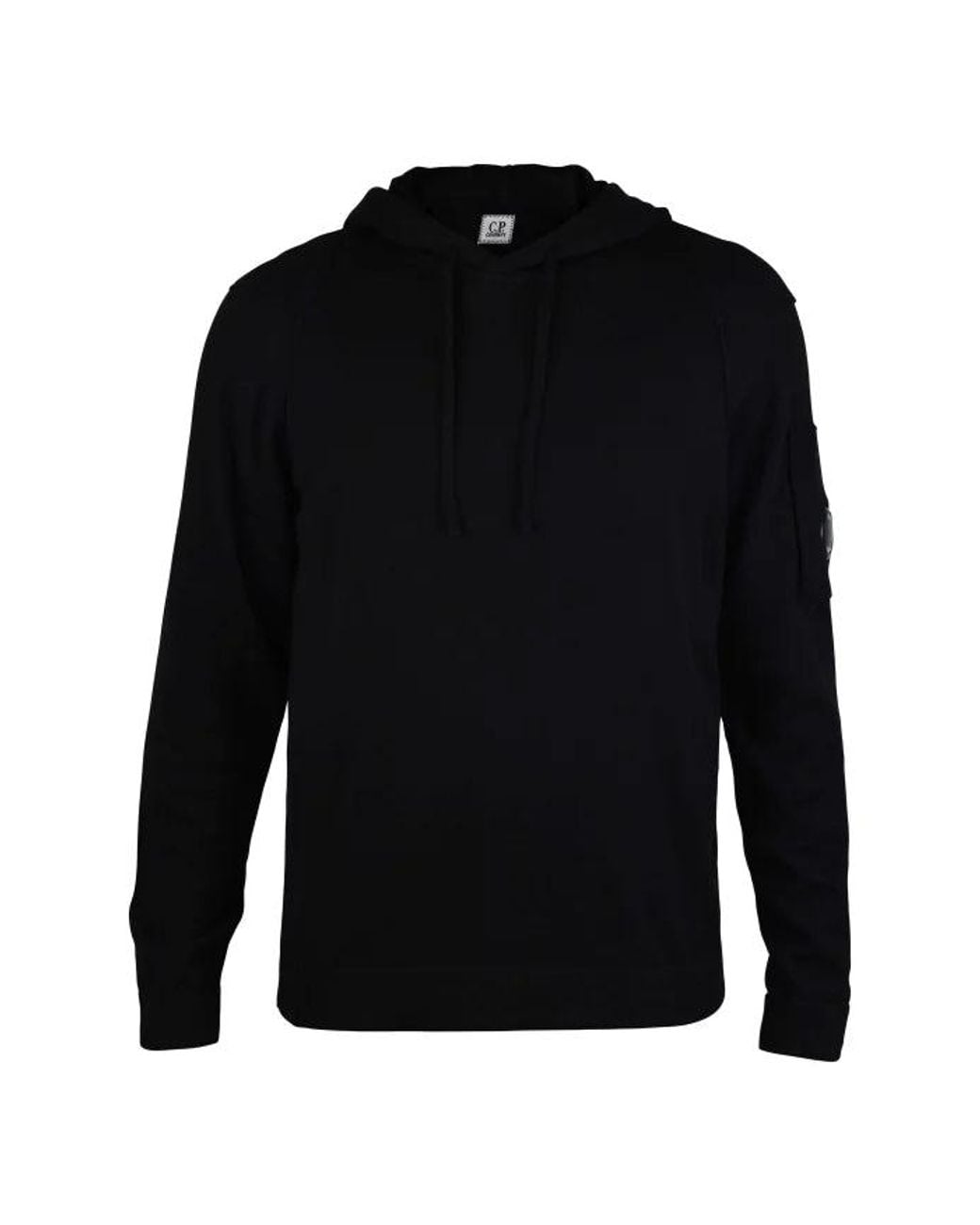 C P Company Black Sweater Hoodie