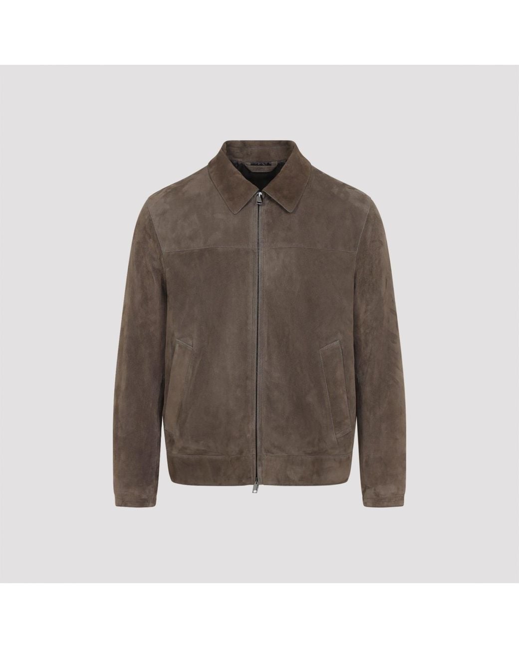 Brioni Blouse Met Overhemdkraag in het Brown voor heren