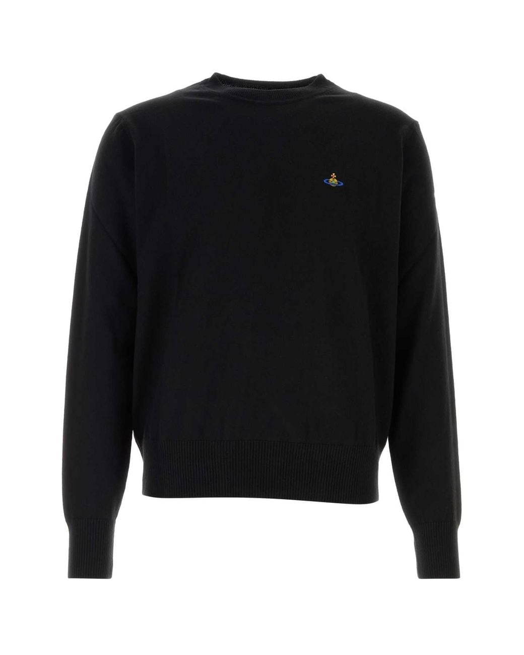 Vivienne Westwood Black Crew Neck Sweater for men