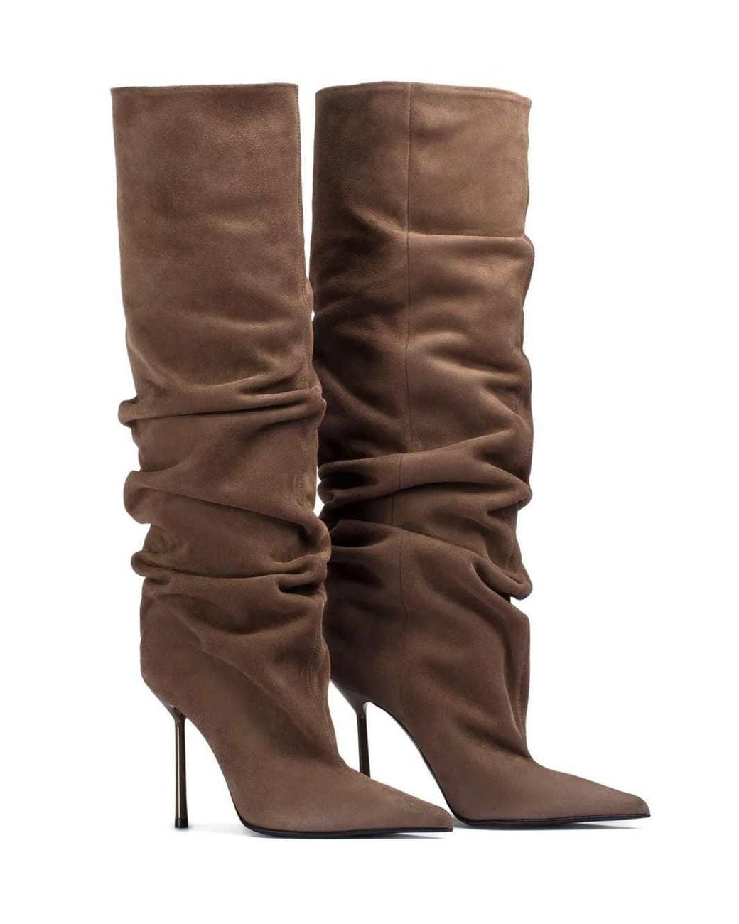 Le Silla Brown Bella 100Mm Suede Boots