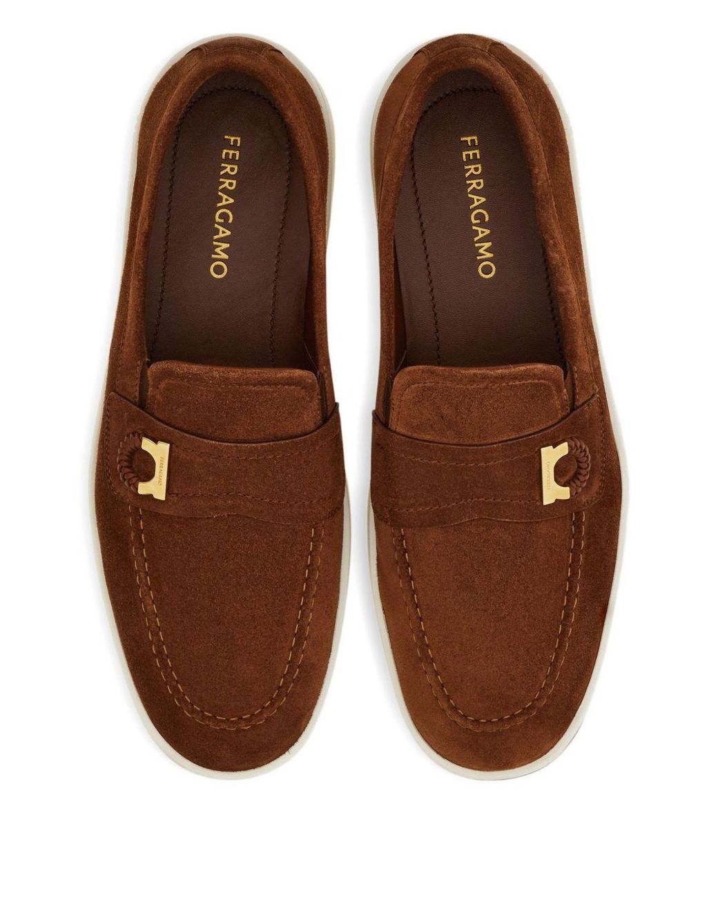 Ferragamo Brown Flat Shoes