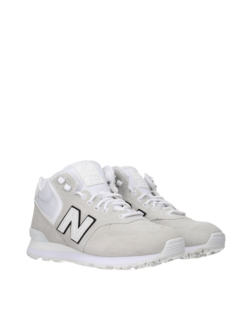 New Balance White Sneakers Comme Des Garcons Uomo Camoscio Grigio/Bianco for men