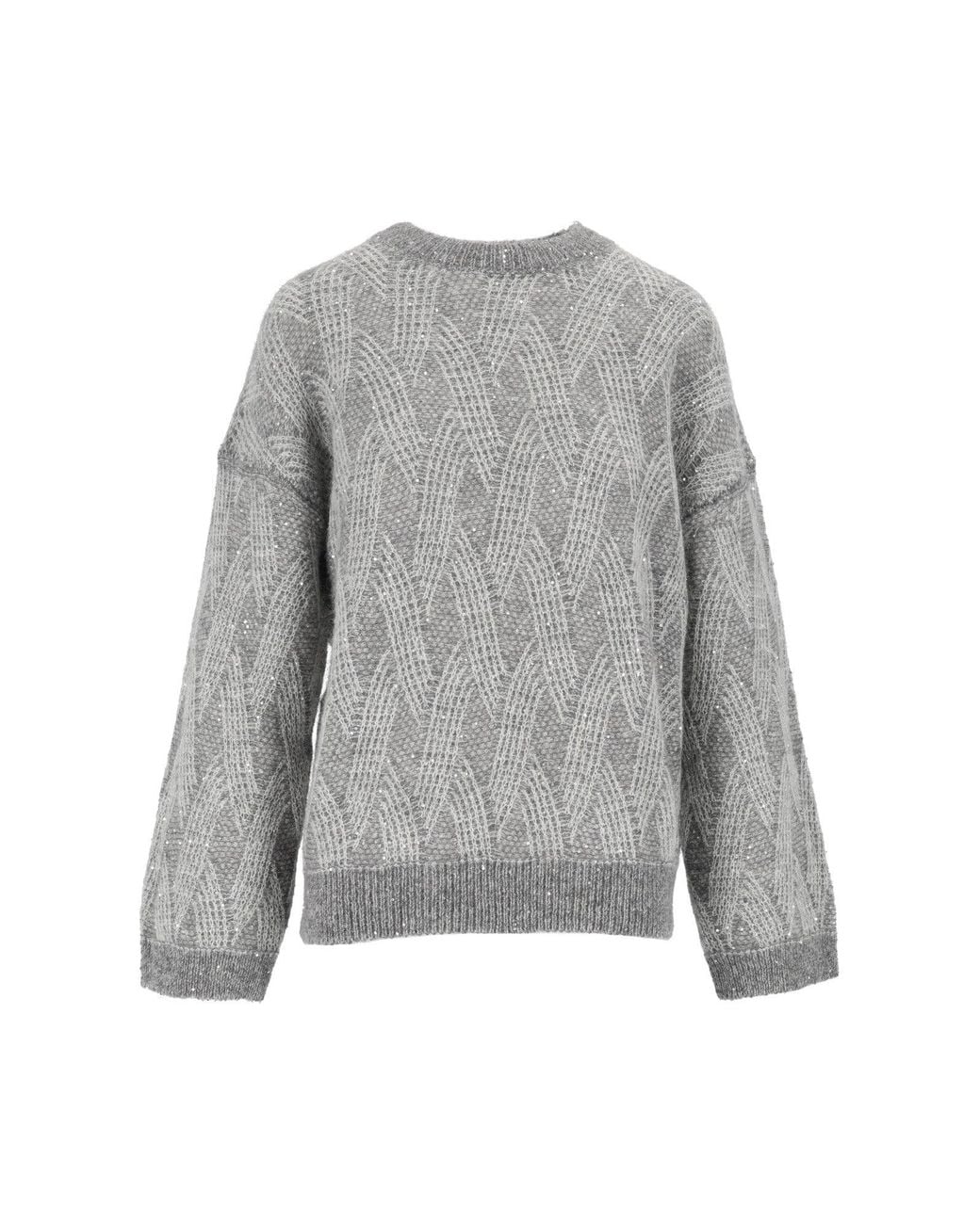 Peserico Gray Strickpullover