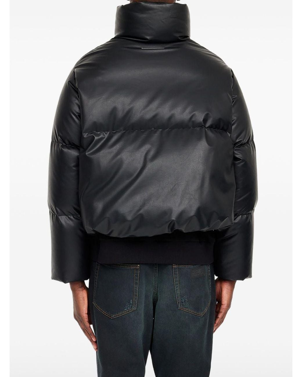 MM6 by Maison Margiela Black Short Down Jacket
