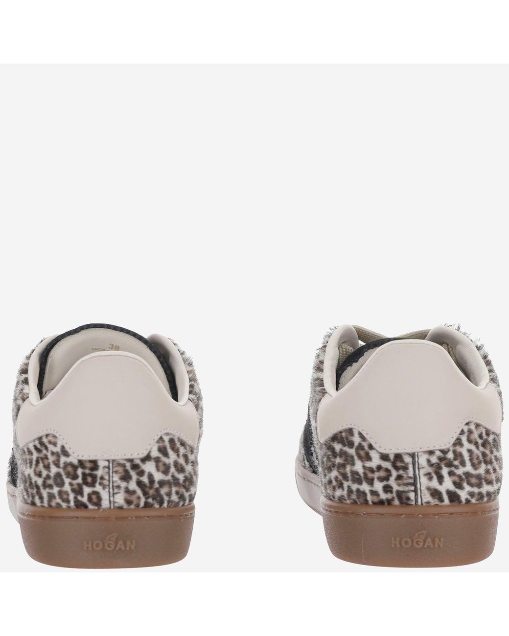 Hogan Gray Cool Ponyskin Sneakers