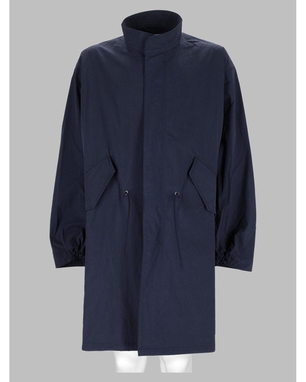 YMC Blue 100% Lambswool Sweater for men