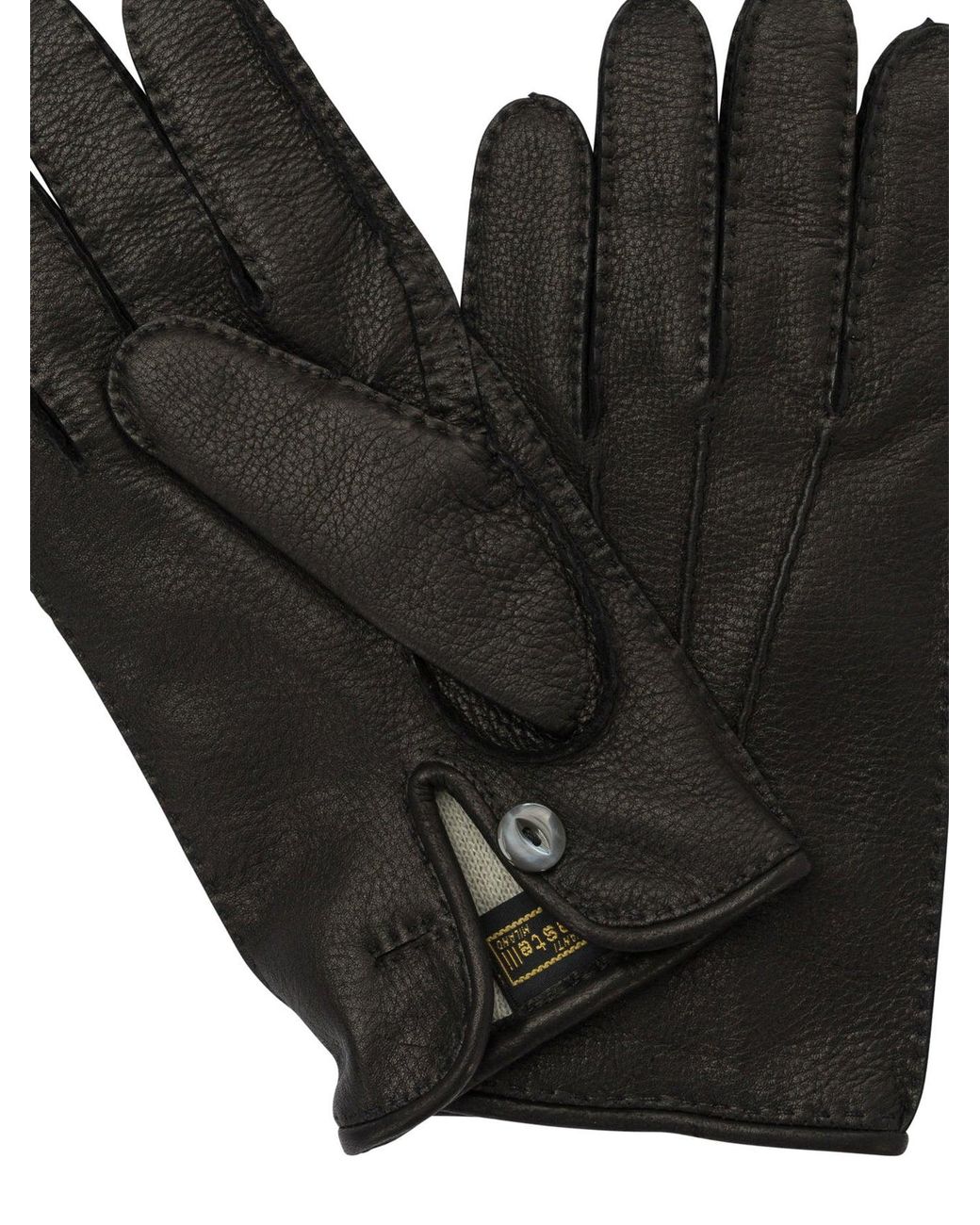 Restelli Black 49/F Gloves for men