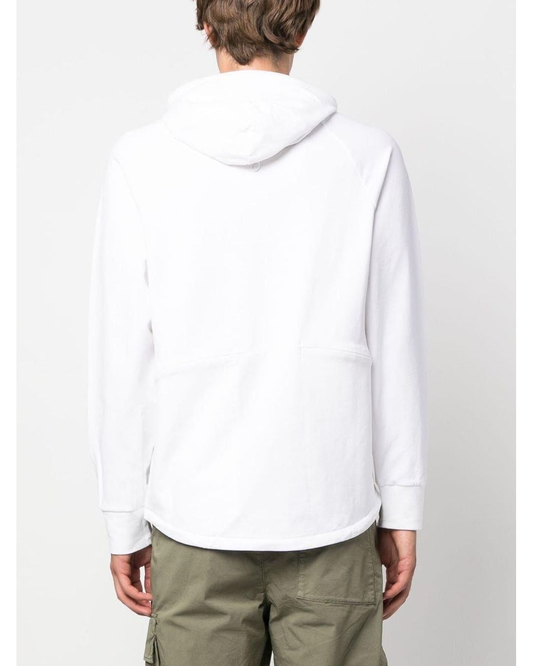 C P Company Blue Mixed Hoodie for men