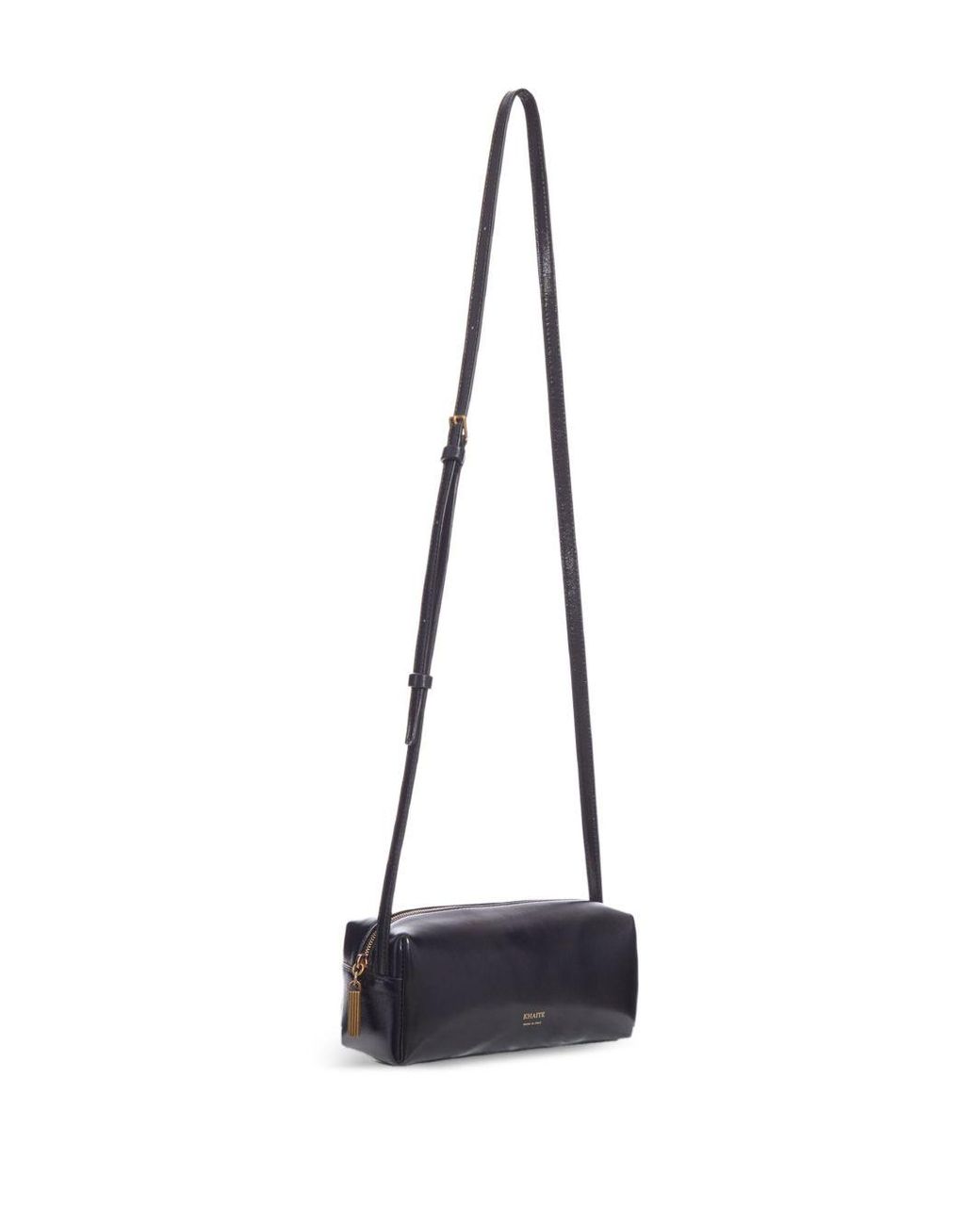 Khaite White Kye Mini Leather Crossbody Bag