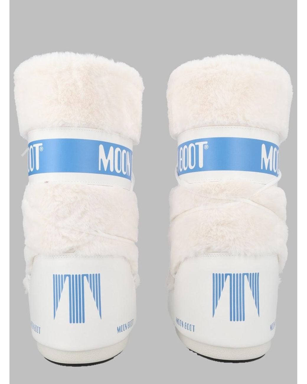 Moon Boot White Mini Yeti Boots For Girls Kids