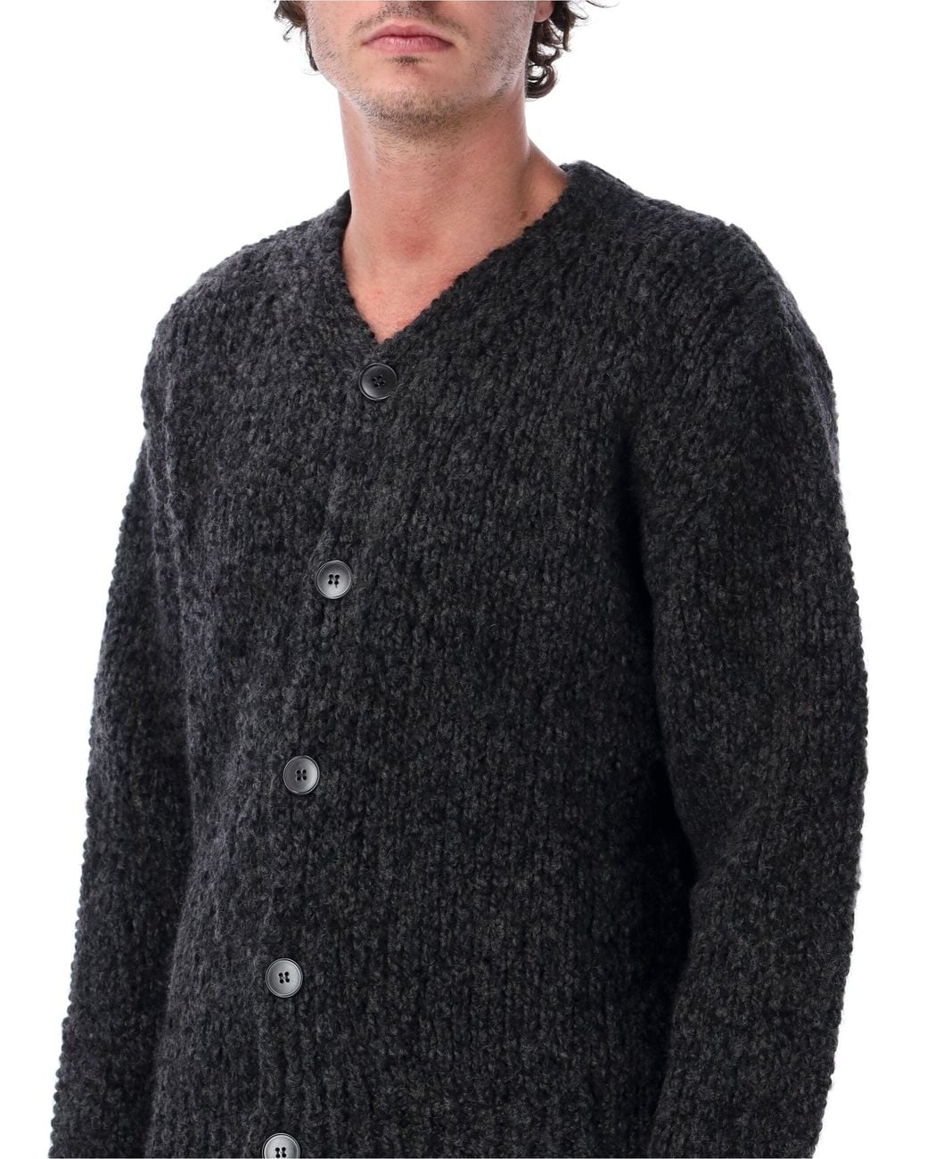 sunflower Black V-Neck Button Front Cardigan Sweater