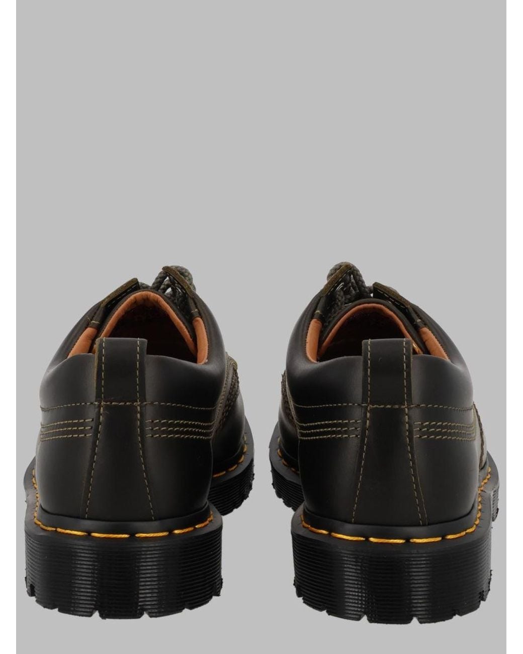 Dr. Martens Black Stringata "Lowell" Con Punta Moc