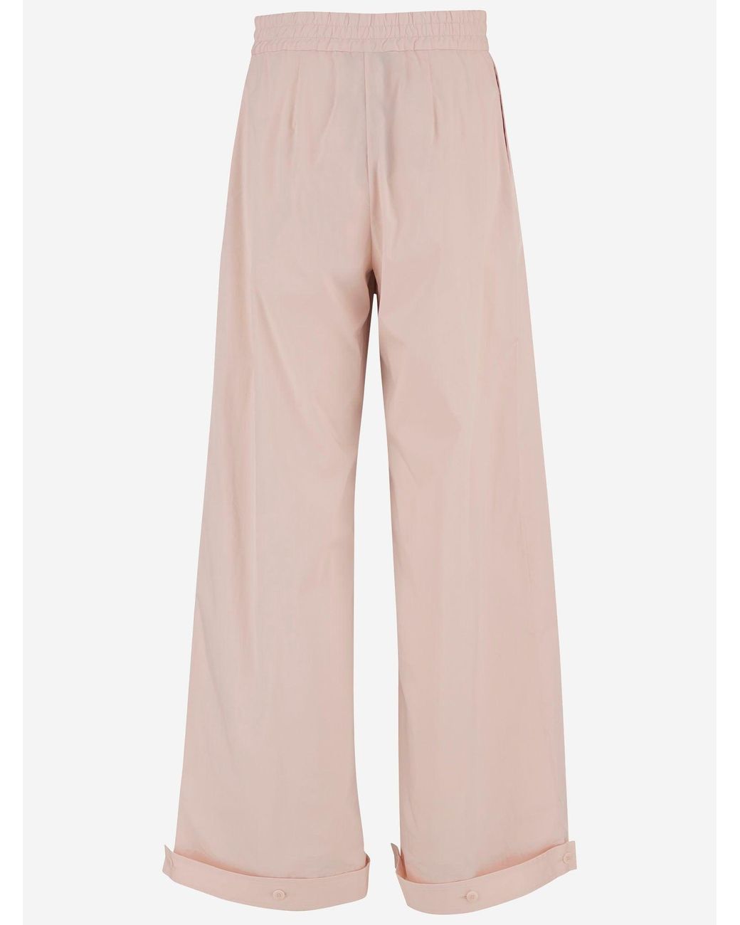 Sa Su Phi Pink Cotton Blend Trousers