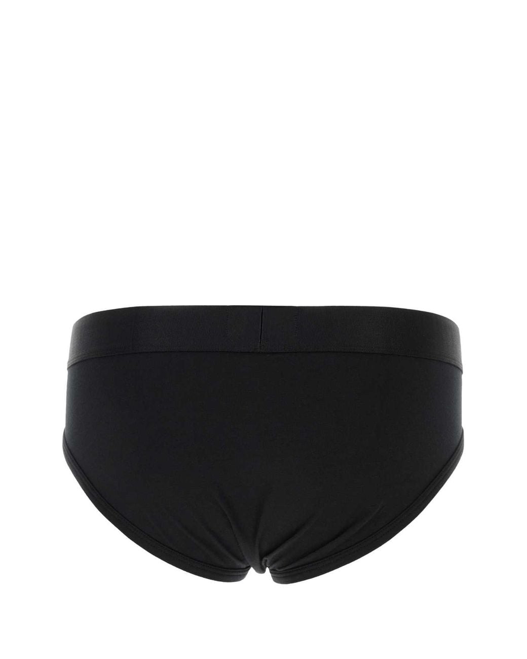 Emporio Armani Black Stretch Cotton Brief