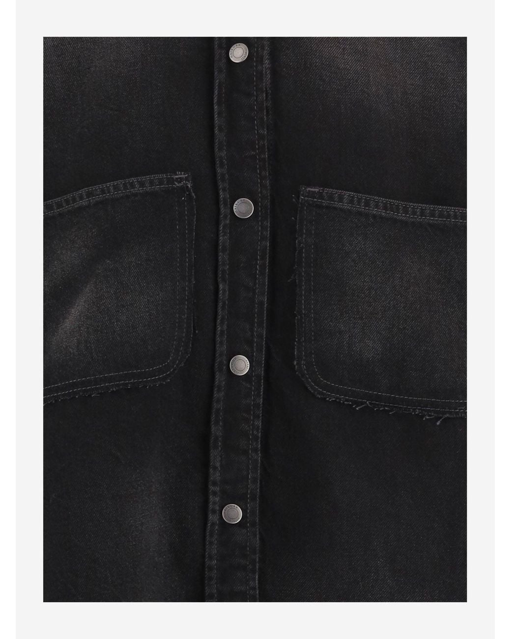 Haikure Black Shirt Cotton Denim