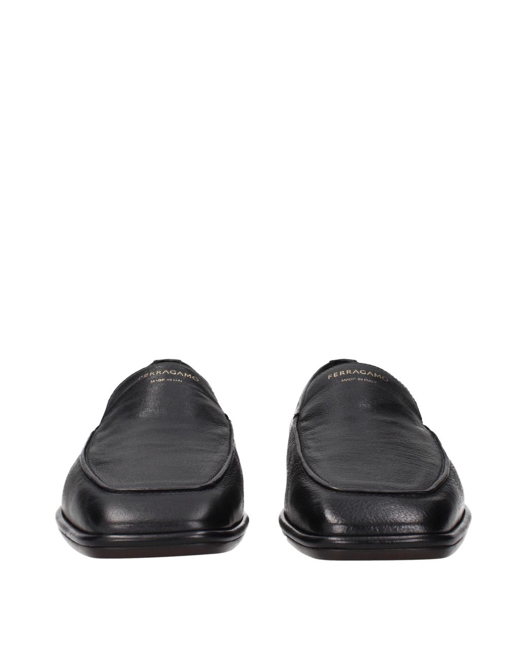 Ferragamo Black Brian Moccasins Leather