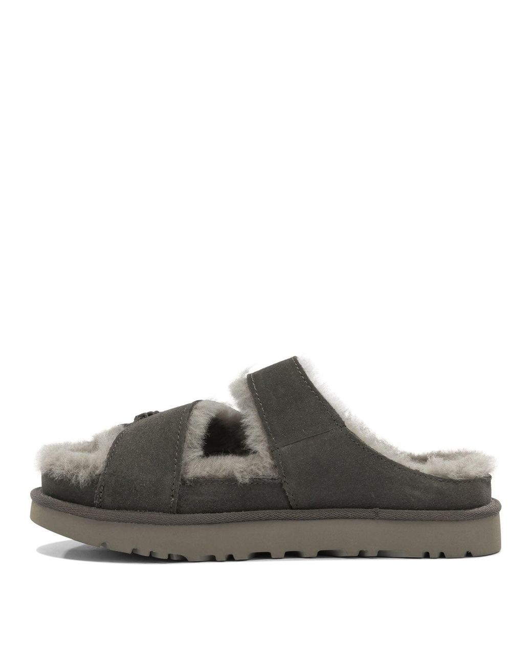 Ugg Gray Slipper "Greenport Cross Strap".