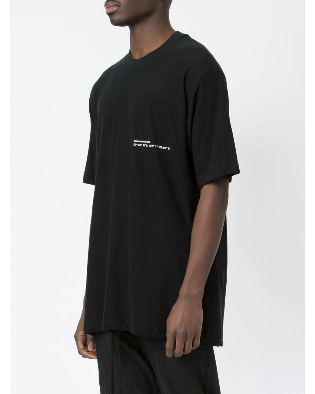 Song For The Mute Black 'Logo' Oversized Tee