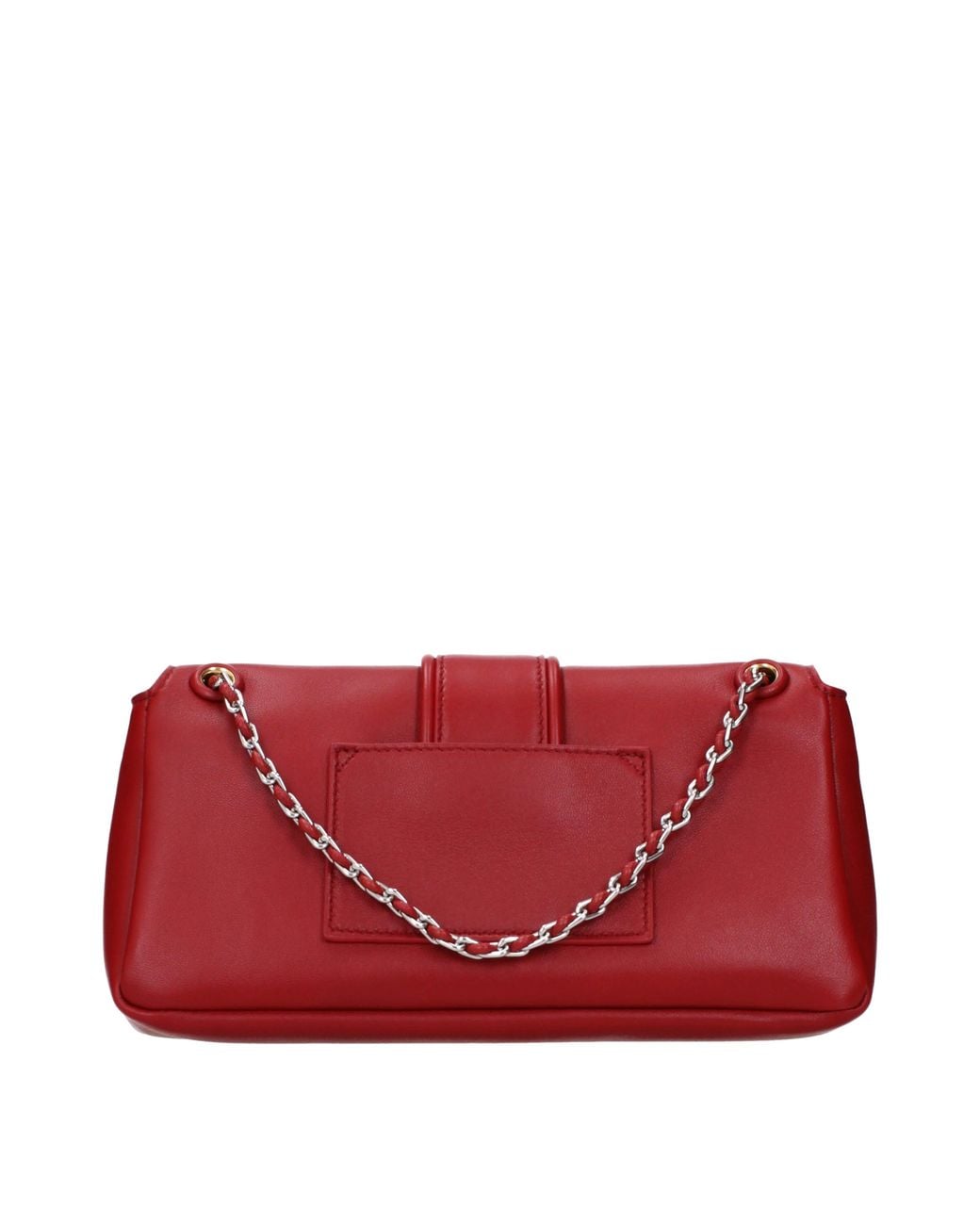 Jacquemus Red Bambino Shoulder Bag Leather/Dark