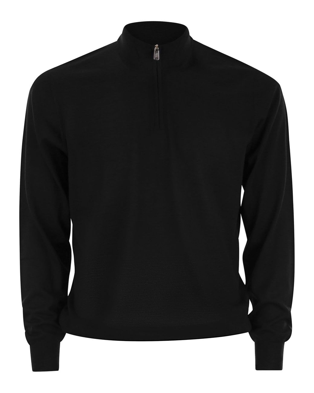 Favonio Superfine Wool Half Zip Pull Fedeli pour homme en coloris Black