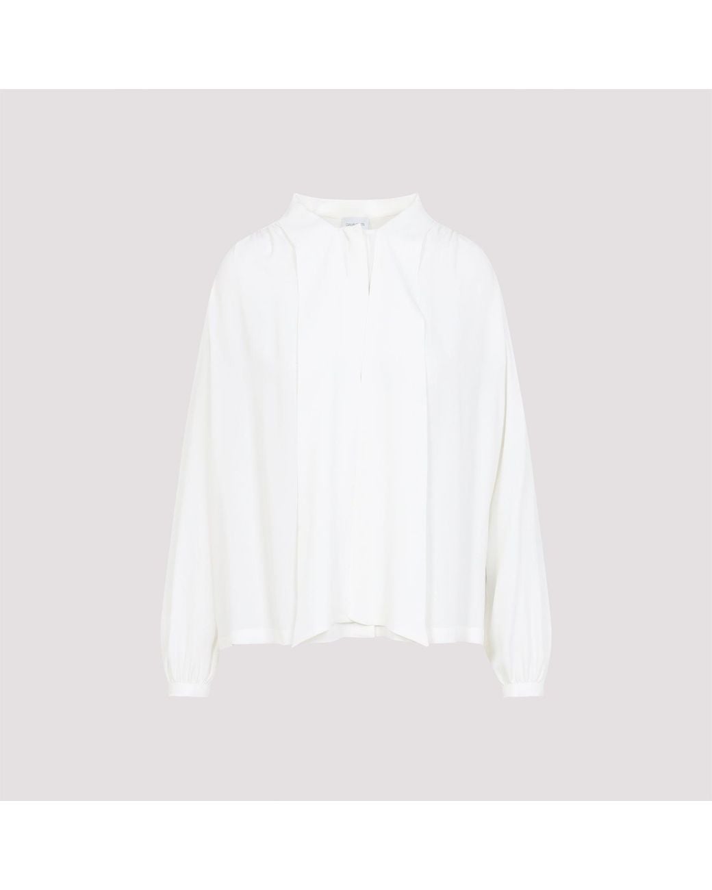 Giambattista Valli White Silk Blouse