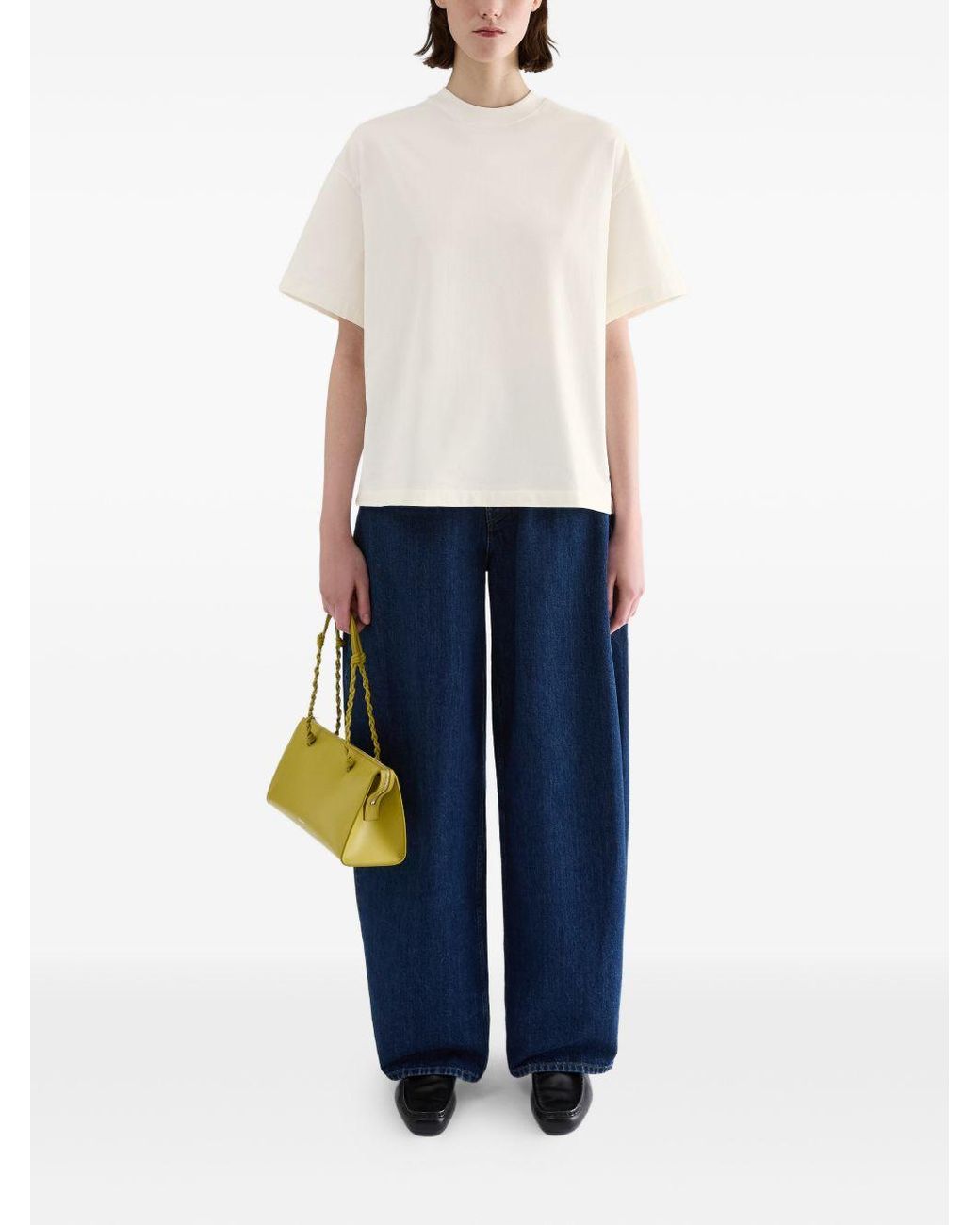 Jil Sander White Cotton T-Shirt