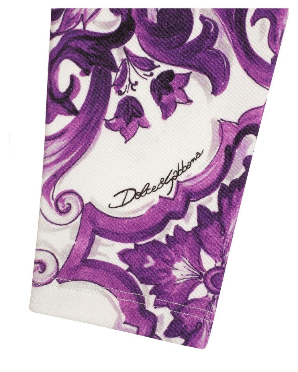 Dolce & Gabbana Purple Leggins