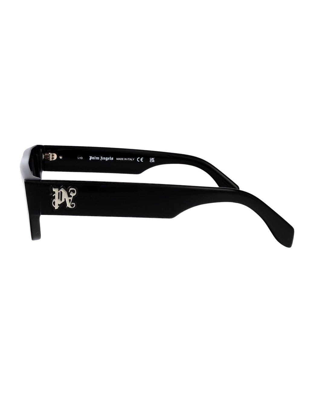 Palm Angels Black Shiny Acetate Sunglasses