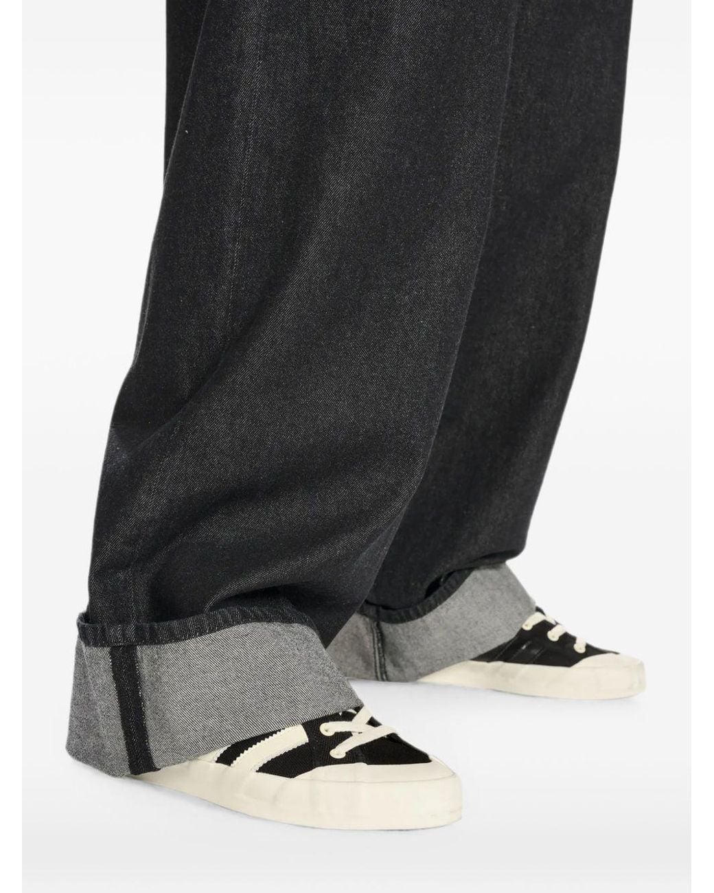 Y-3 Black Denim Cotton Jeans