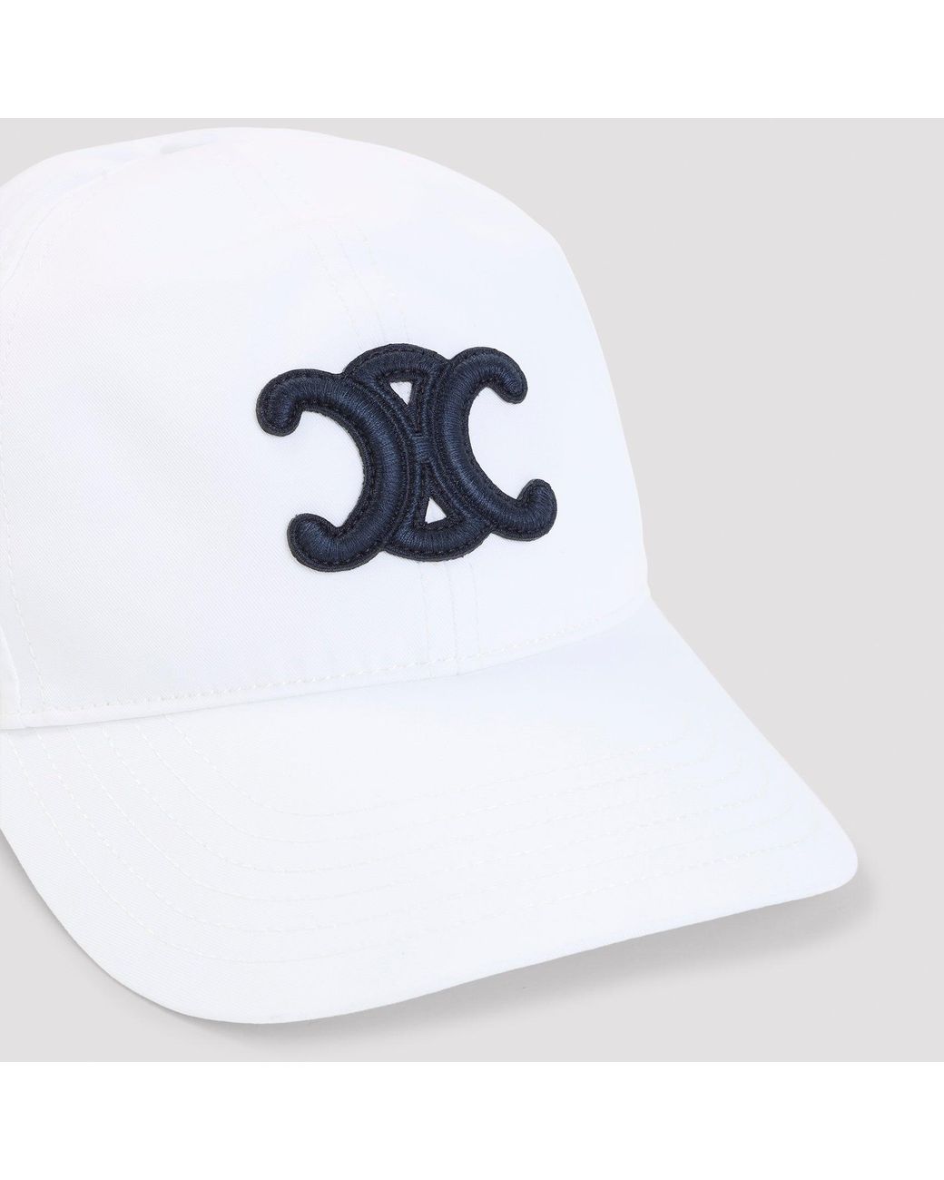 Céline White Triomphe Baseball Hat