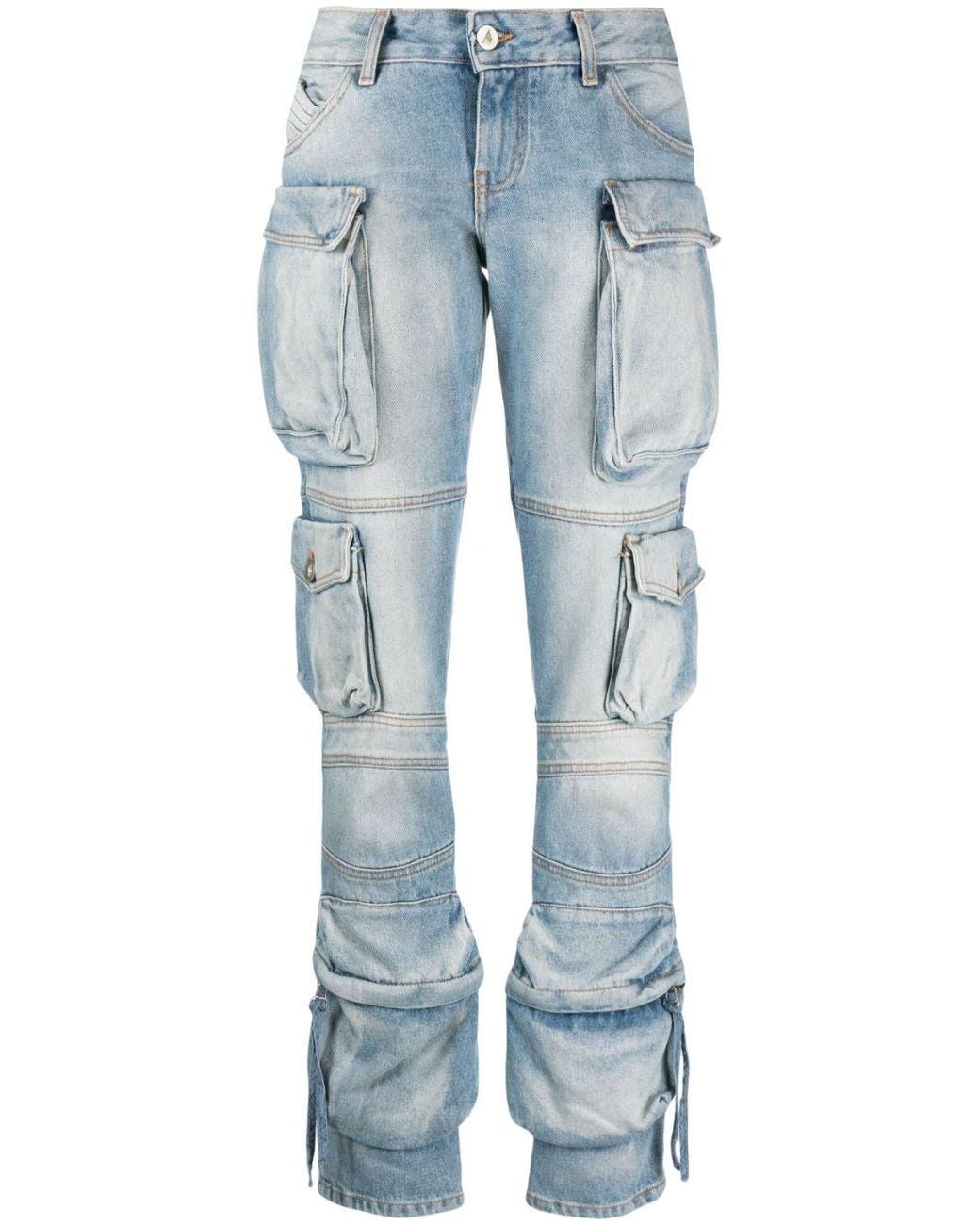 The Attico Blue Essie Long Pants Denim
