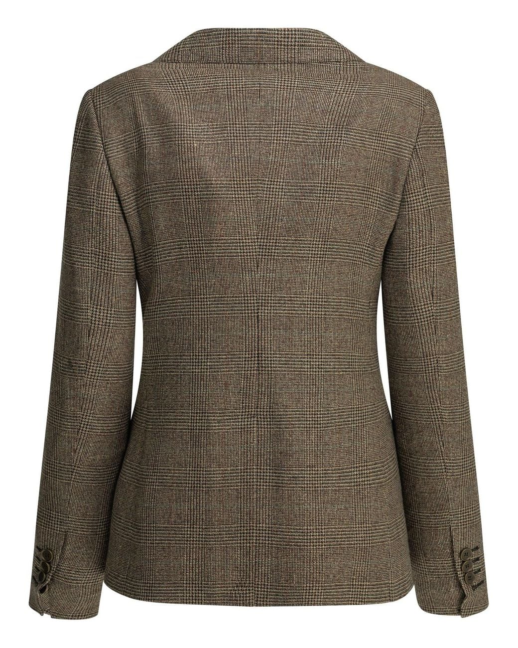 Burberry Green Wool-And-Linen-Blend Blazer