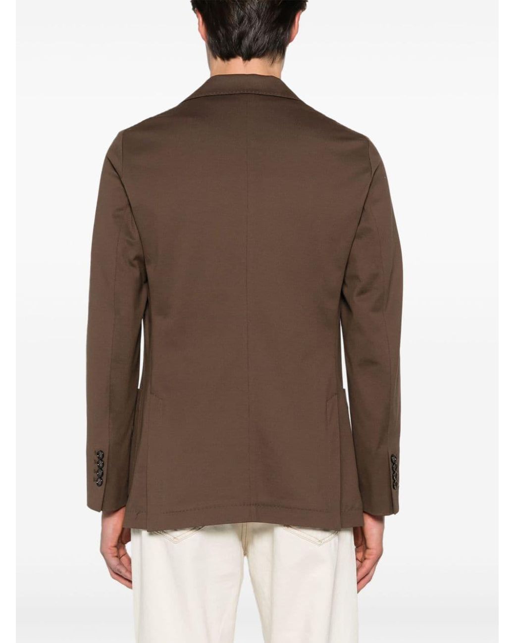 Circolo 1901 Brown Single-Breasted Pique Jacket for men