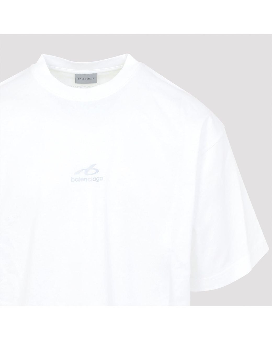 Balenciaga White Medium Fit T Shirt